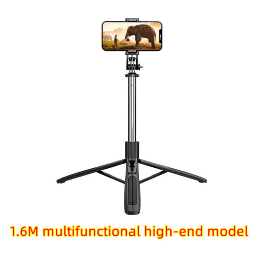 Black tripod with 360 face-tracking phone stabilizer clamp and phone mount