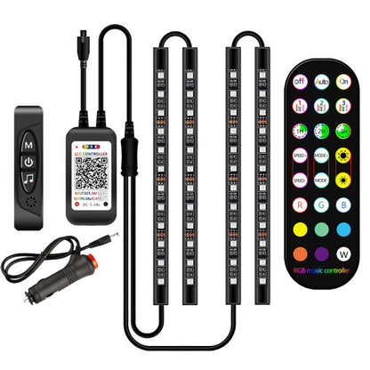 LED strip lights with remote control and power adapter. YAXSO UAE ONLINE STORE