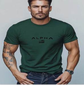 Men's Fitness T-shirt Sports Short-sleeved Top - YAXSO