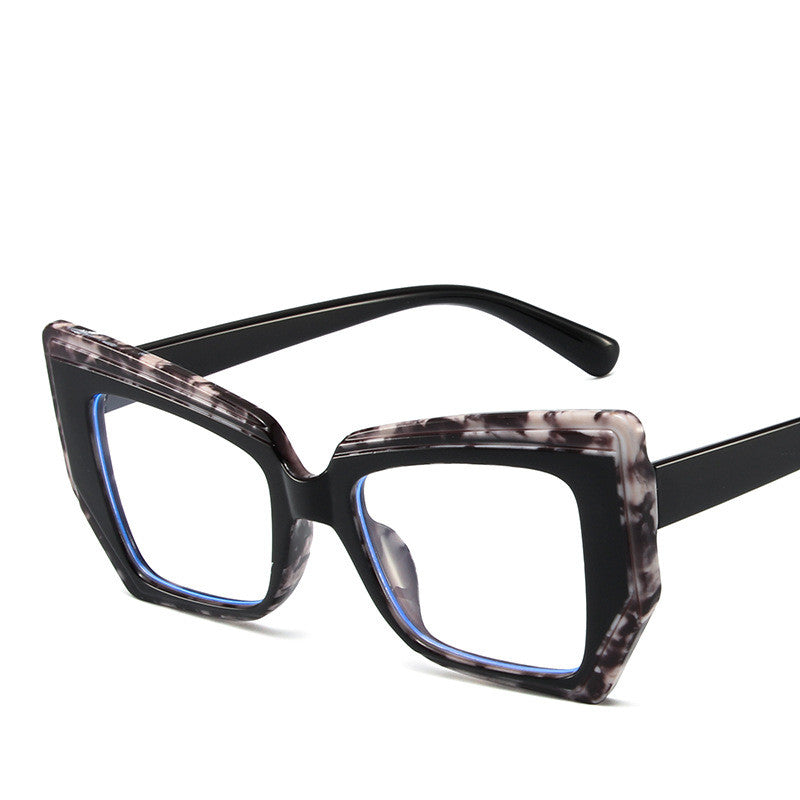 Retro Contrast Color Anti-Blue Glasses| TR90 Frame AC Lens