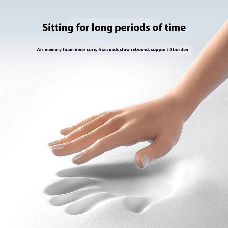 Cushion Office Chair Cushion Long-sitting Artifact Thickened Non-collapse Memory Foam Seat Cushion Ice Silk Breathable Men Seat Cushion - YAXSO