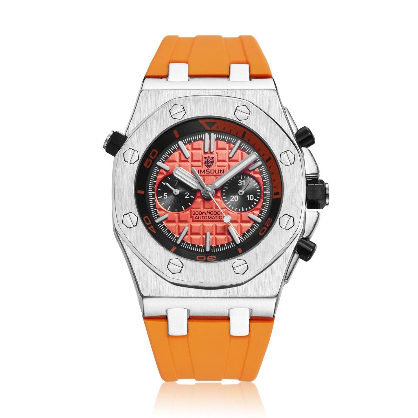Watch Men's Fashion Silicone Waterproof Automatic Mechanical Watch Sports - YAXSO