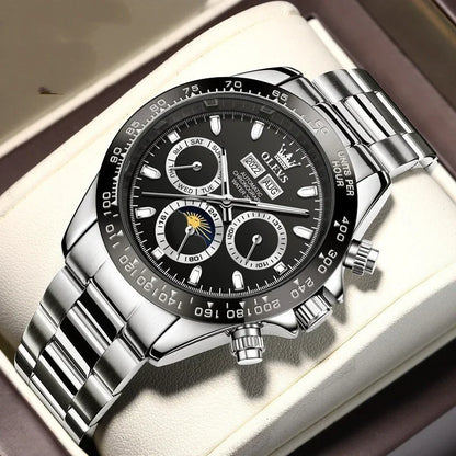 Men’s Automatic Mechanical Watch – 40mm, 30M Waterproof - YAXSO