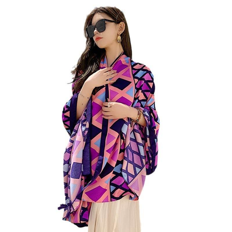 Sanya Seaside Holiday Shawl Scarf Scarf Women's Summer Travel - YAXSO