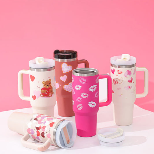 40 Oz Stainless Steel Tumbler – Insulated Travel Mug with Straw & Lid, Spill Proof