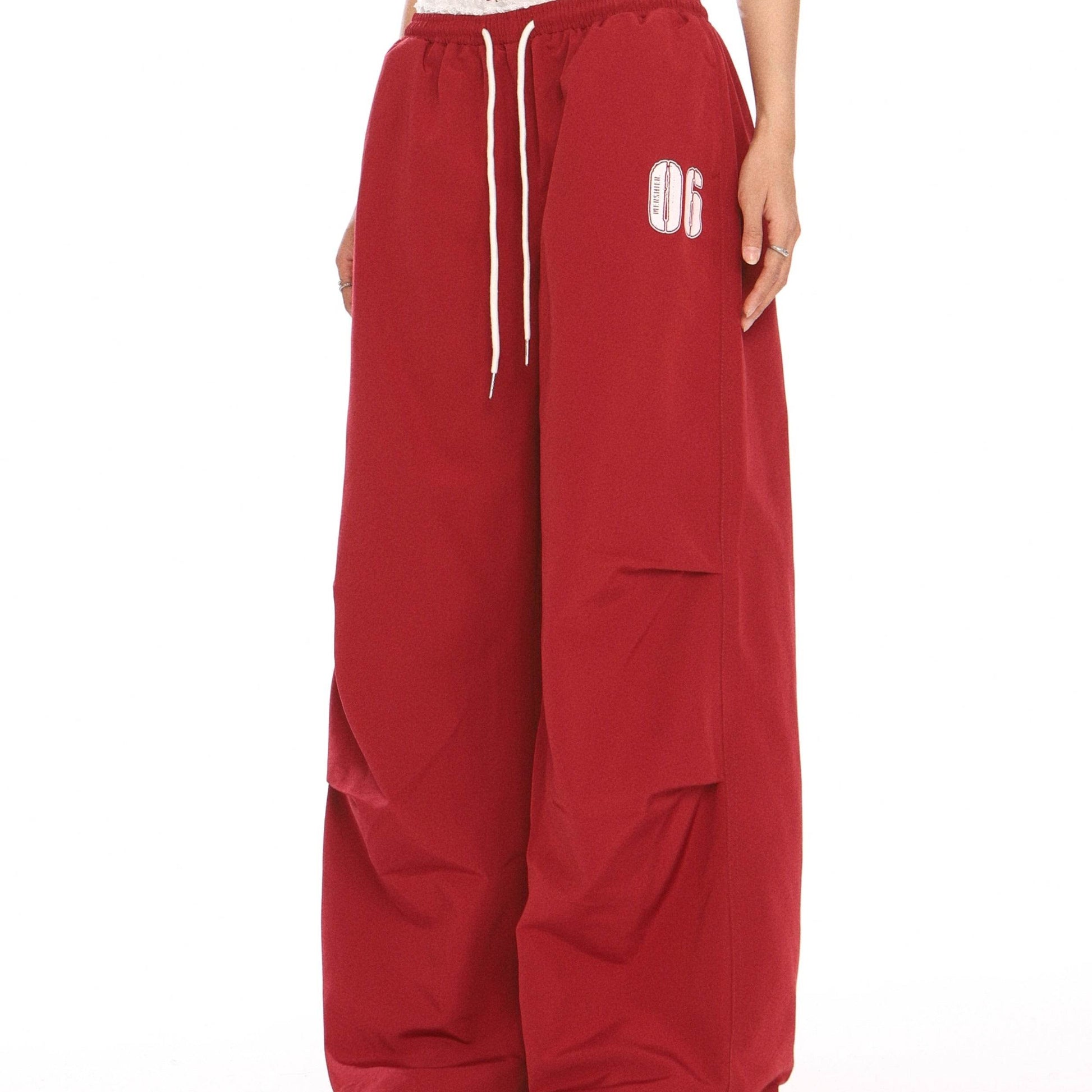 Women's American-style Retro Lace Stitching Embroidered Casual Trousers - YAXSO