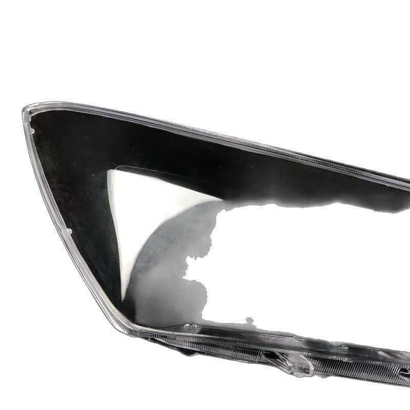Car headlight cover on a white background