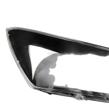 Car headlight cover on a white background
