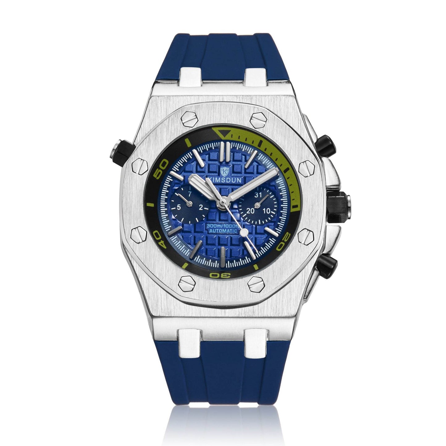 Watch Men's Fashion Silicone Waterproof Automatic Mechanical Watch Sports - YAXSO