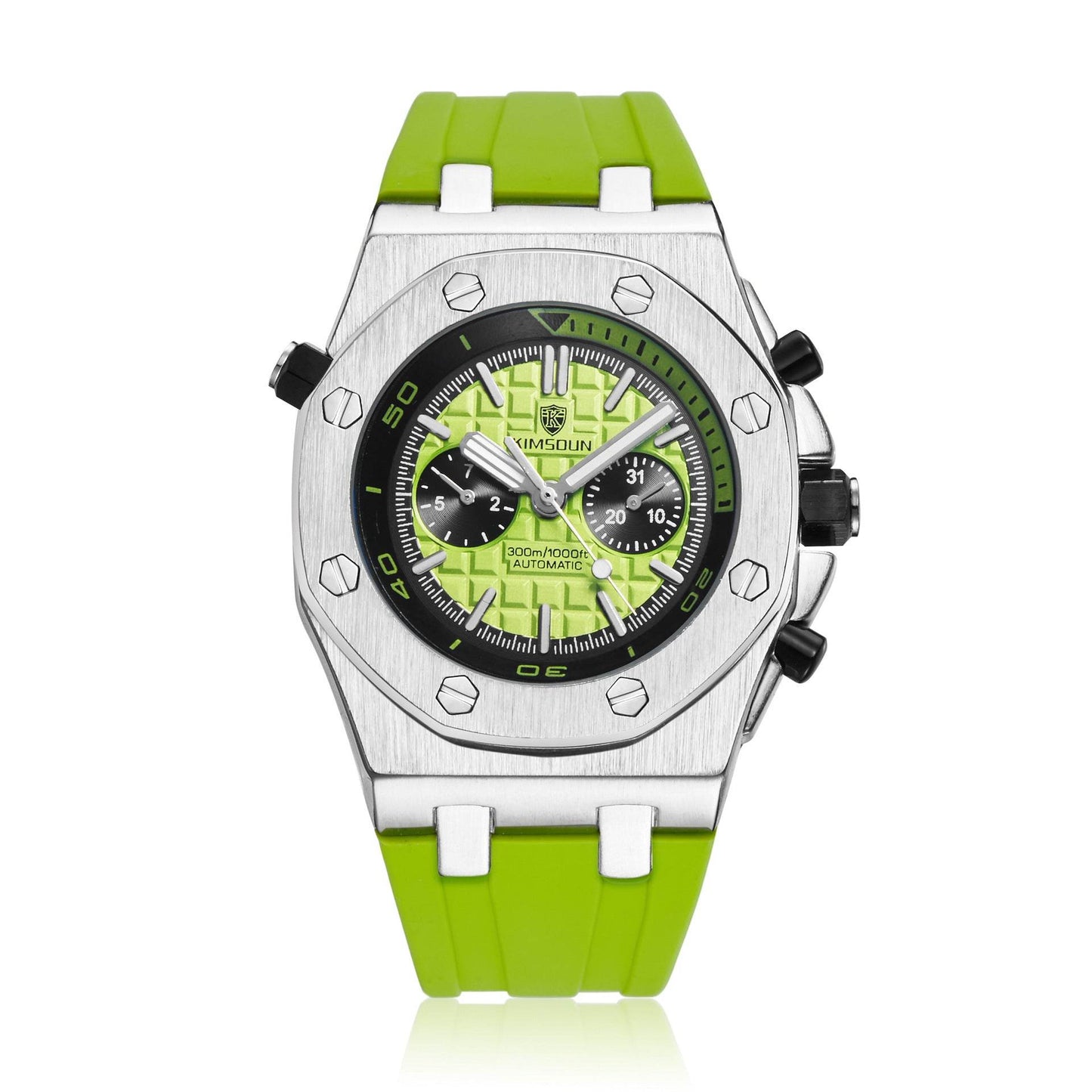 Watch Men's Fashion Silicone Waterproof Automatic Mechanical Watch Sports - YAXSO