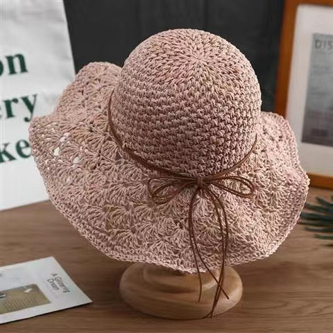 Handmade Crochet Straw Hat