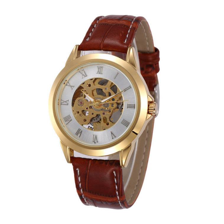Men's Fashion Hollowed-out Automatic Mechanical Watch - YAXSO