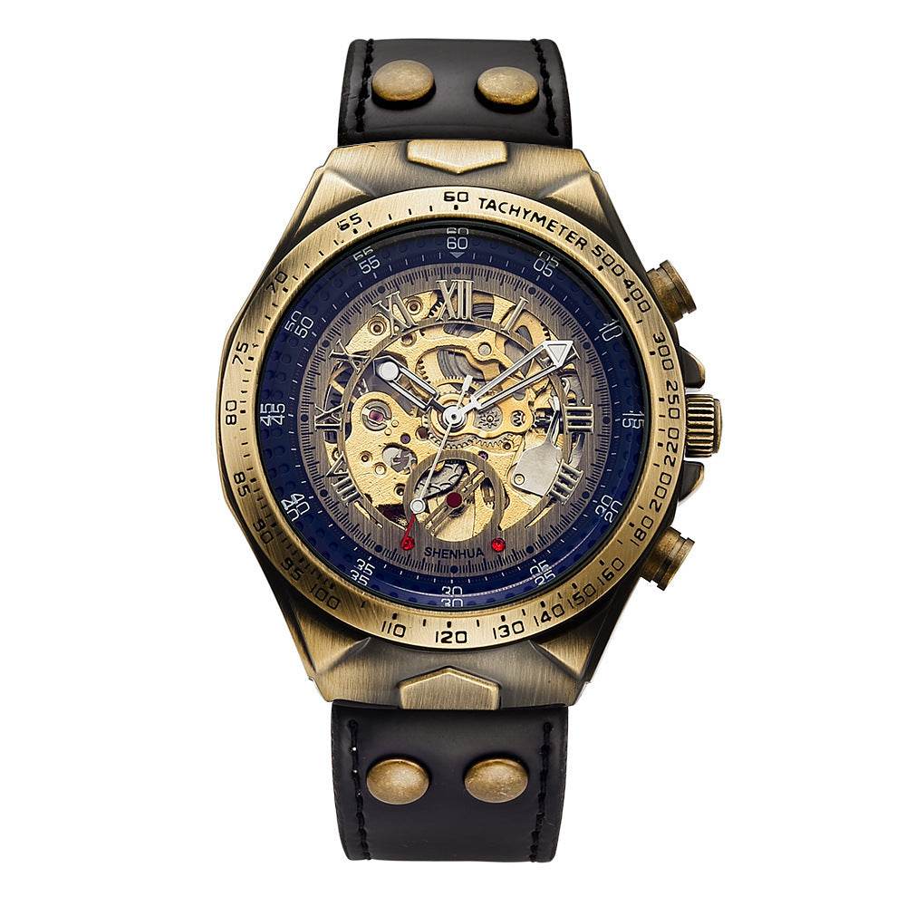 Men's Fashion Hollowed-out Automatic Mechanical Watch - YAXSO