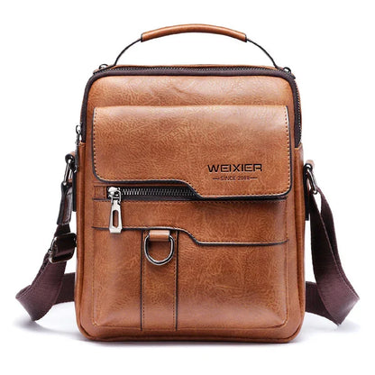 Men's PU Leather Shoulder Bag - YAXSO