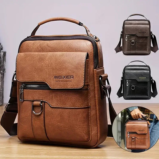 Men's PU Leather Shoulder Bag