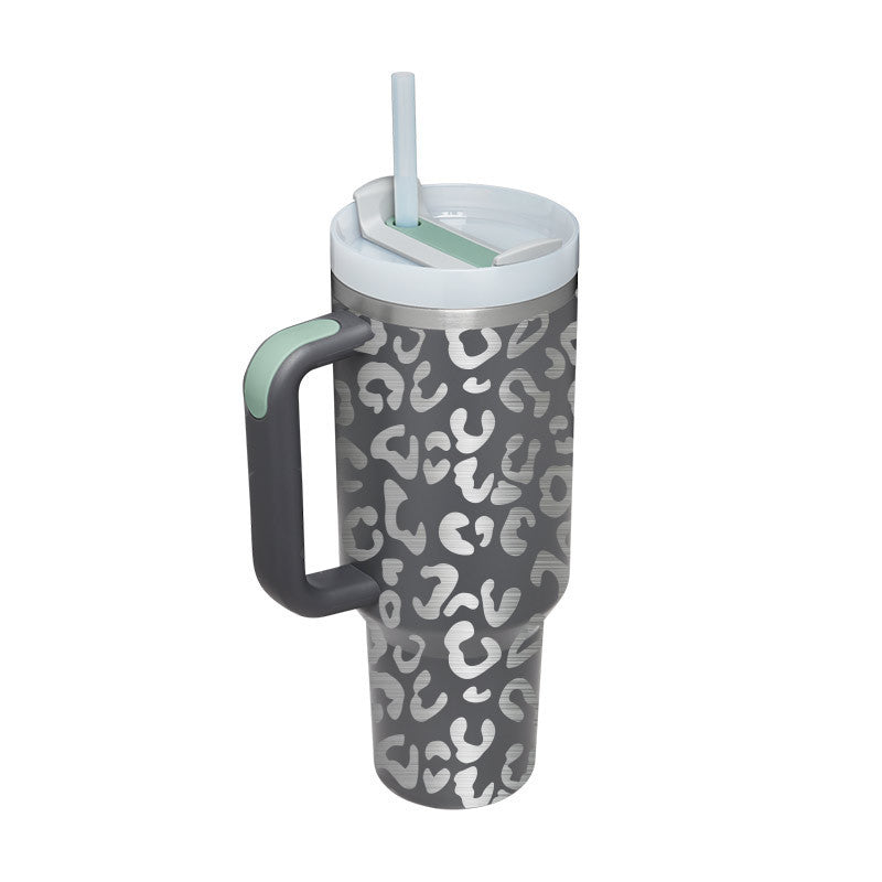 40 Oz Stainless Steel Tumbler – Insulated Travel Mug with Straw & Lid, Spill Proof