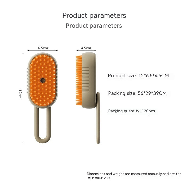 -in-1 Electric Pet Grooming Brush – Steam Spray Massage Comb for Cats & Dogs