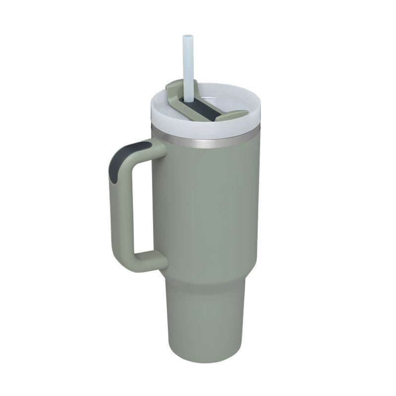 40 Oz Stainless Steel Tumbler – Insulated Travel Mug with Straw & Lid, Spill Proof