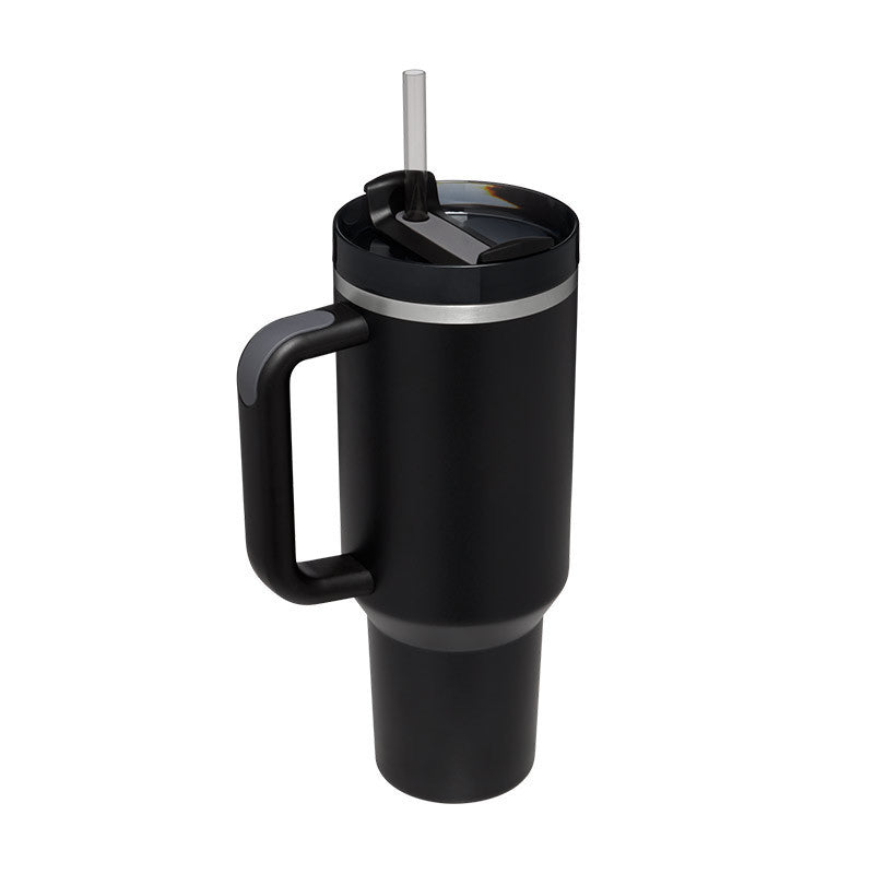 40 Oz Stainless Steel Tumbler – Insulated Travel Mug with Straw & Lid, Spill Proof