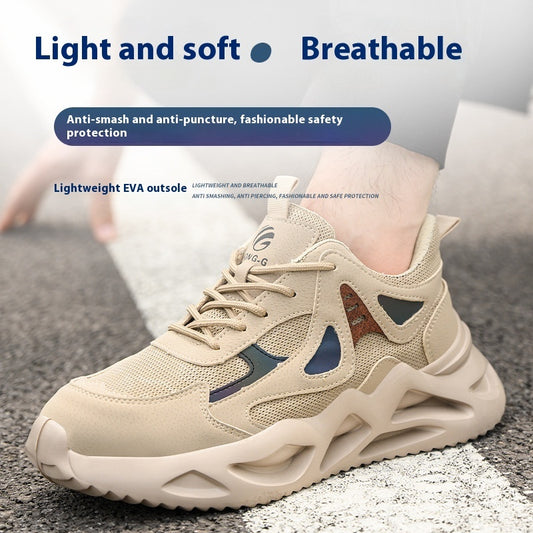 Men's Breathable Lightweight Safety Work Shoes