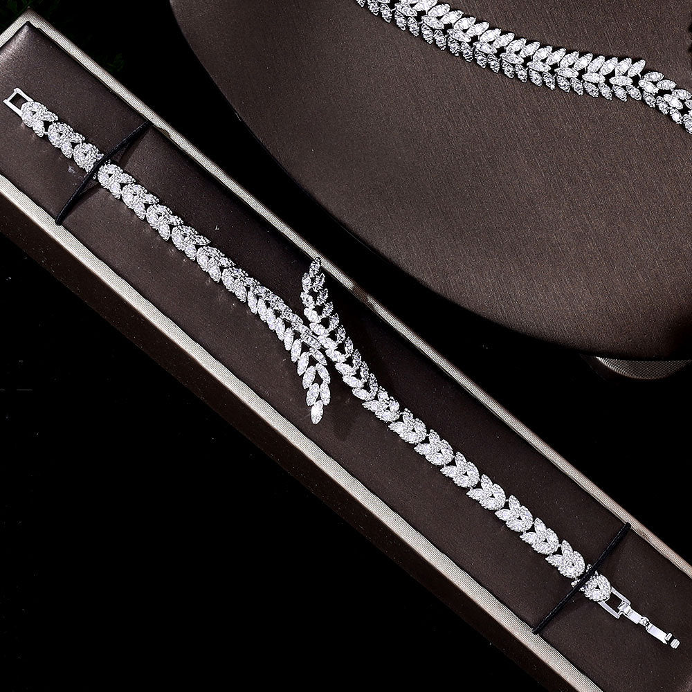 Weddings And Banquets Zircon Jewelry Set