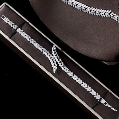 Weddings And Banquets Zircon Jewelry Set