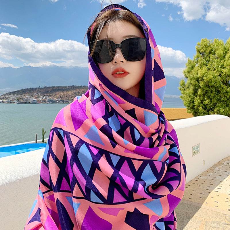 Sanya Seaside Holiday Shawl Scarf Scarf Women's Summer Travel - YAXSO