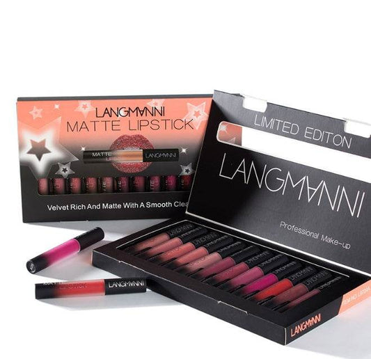 Matte Lipstick Waterproof Long-lasting Velvet Lipstick Set - YAXSO