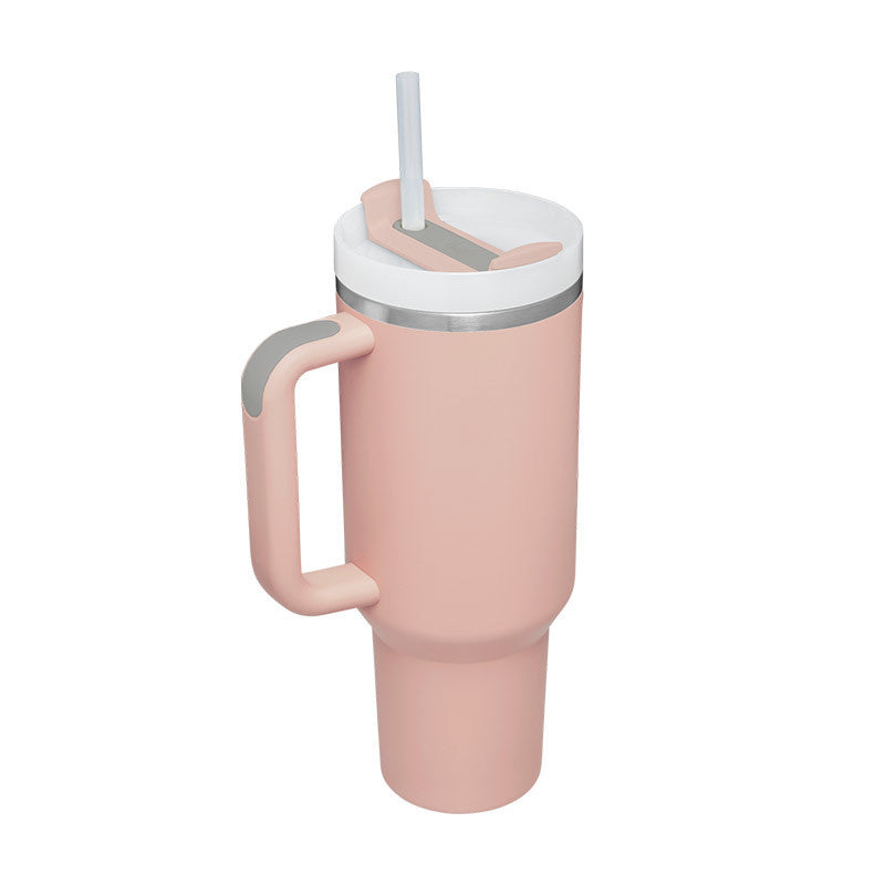 40 Oz Stainless Steel Tumbler – Insulated Travel Mug with Straw & Lid, Spill Proof