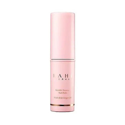 KAHI wrinkle bounce multi balm pink balm stick in a cylindrical tube with cap