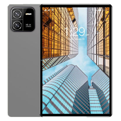 10.1-inch dual-SIM Android tablet, gray with dual rear cameras and front screen display