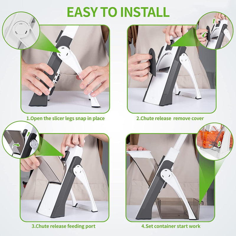 Adjustable manual vegetable cutter and mandoline slicer — supplier gallery image 3