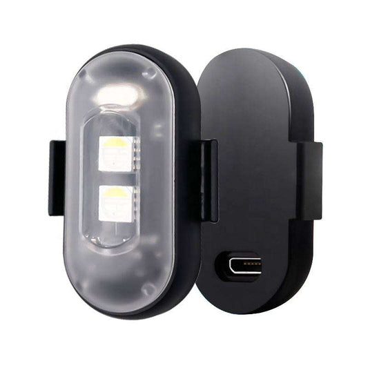 Wireless rechargeable LED strobe lights with remote, two-piece set — supplier image 1